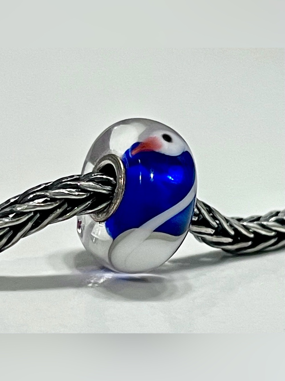 Authentic Trollbeads Swan Bead Rare
